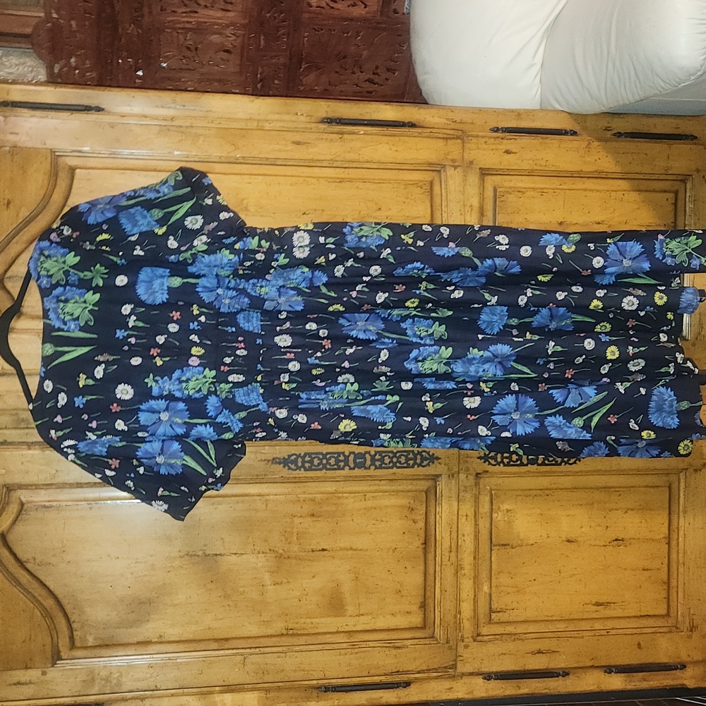 Anthropologie Katerina V Neck Button Front Dress 2X - Picture 2 of 2